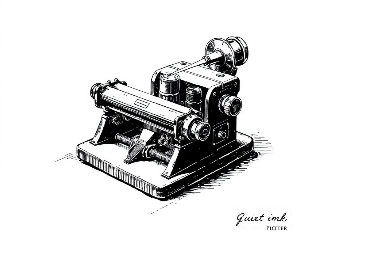How to Make a Pen Plotter Quieter — quiet pen plotter illustration
