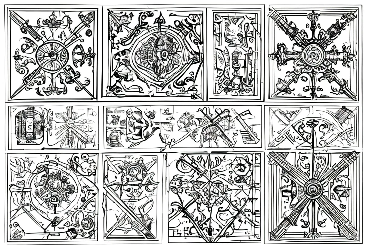 Truchet Tiles Generative Art — tiled pattern illustration